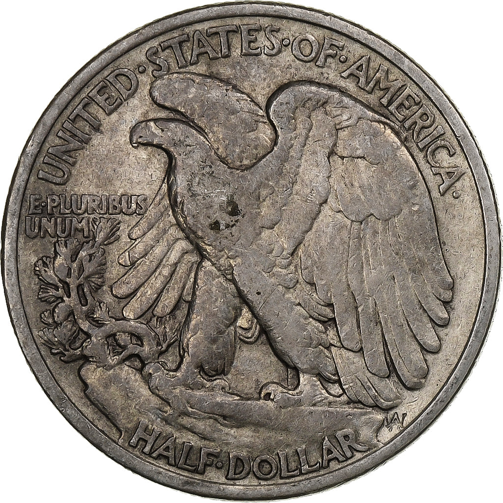 Stati Uniti, Walking Liberty Half Dollar, 1943, Philadelphia, Argento, MB