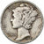 États-Unis, Mercury Dime, 1943, Philadelphie, Argent, TB