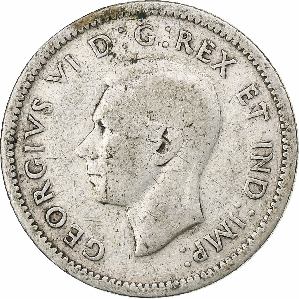 Canada, George VI, 10 Cents, 1941, Ottawa, Zilver, FR, KM:34