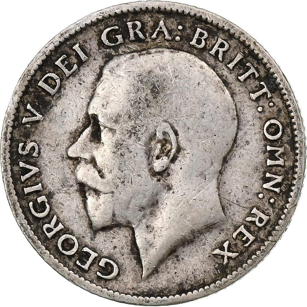 Great Britain, George V, 6 Pence, 1915, London, Silver, VF(20-25), KM:815