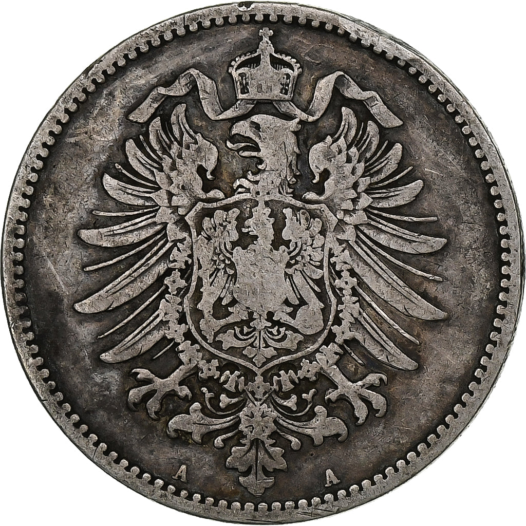 Alemania, Mark, 1873, Berlin, Plata, BC+