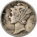 United States, Mercury Dime, 1940, Denver, Silver, VF(20-25)