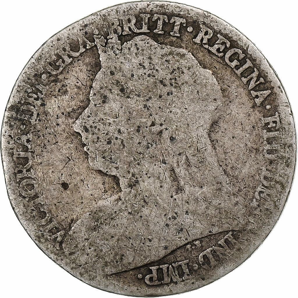 Great Britain, 6 Pence, 1897, British Royal Mint, Silver, F(12-15)