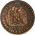 Moneda, Francia, Napoleon III, Centime, 1857, Paris, MBC+, Bronce, KM:775.1