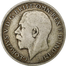 Great Britain, George V, Florin, 1921, British Royal Mint, Silver, VF(20-25)