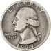 Estados Unidos, Washington Quarter, 1939, Philadelphia, Plata, BC+