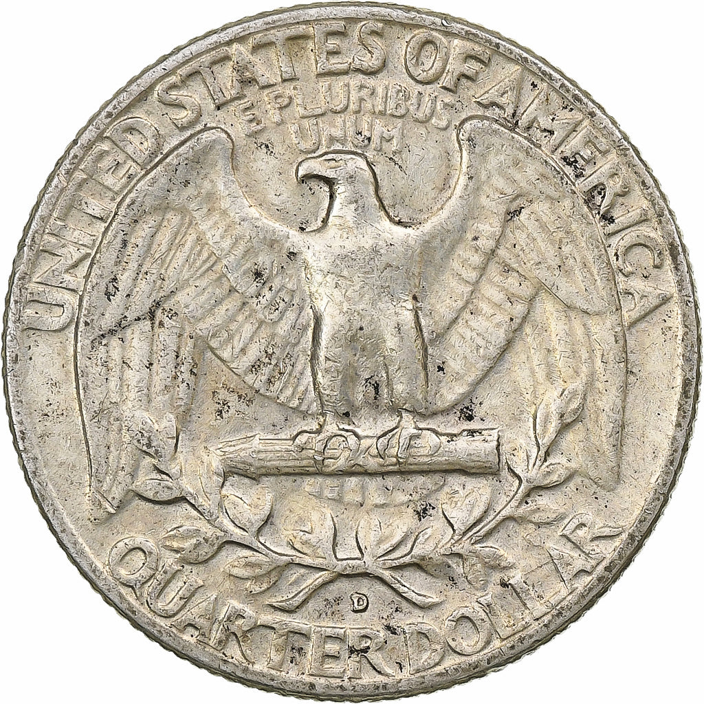 United States, Washington Quarter, 1962, Denver, Silver, VF(20-25)