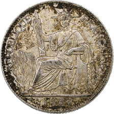 French Indochina, 20 Cents, 1937, Paris, Silver, EF(40-45)