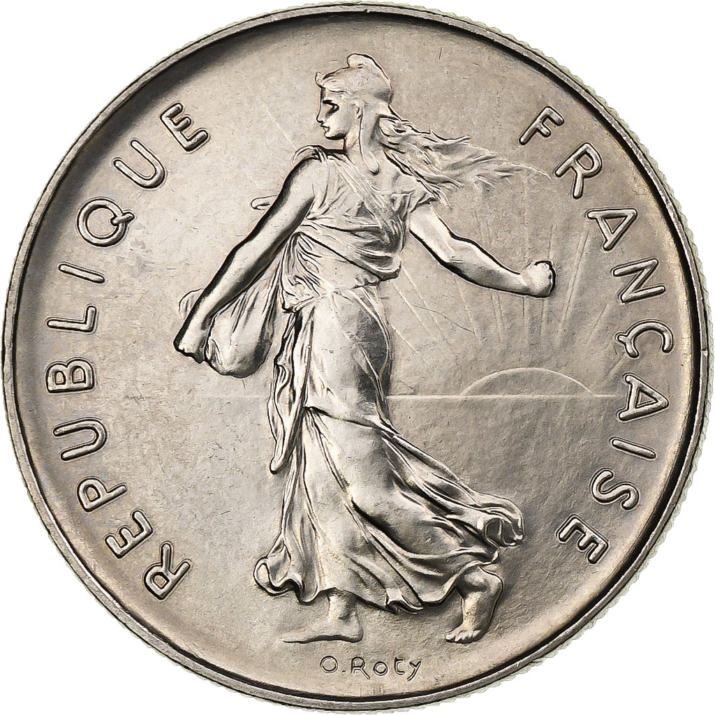 Francia, 5 Francs, Semeuse, 1985, Pessac, Rame-nichel, SPL, Gadoury:771