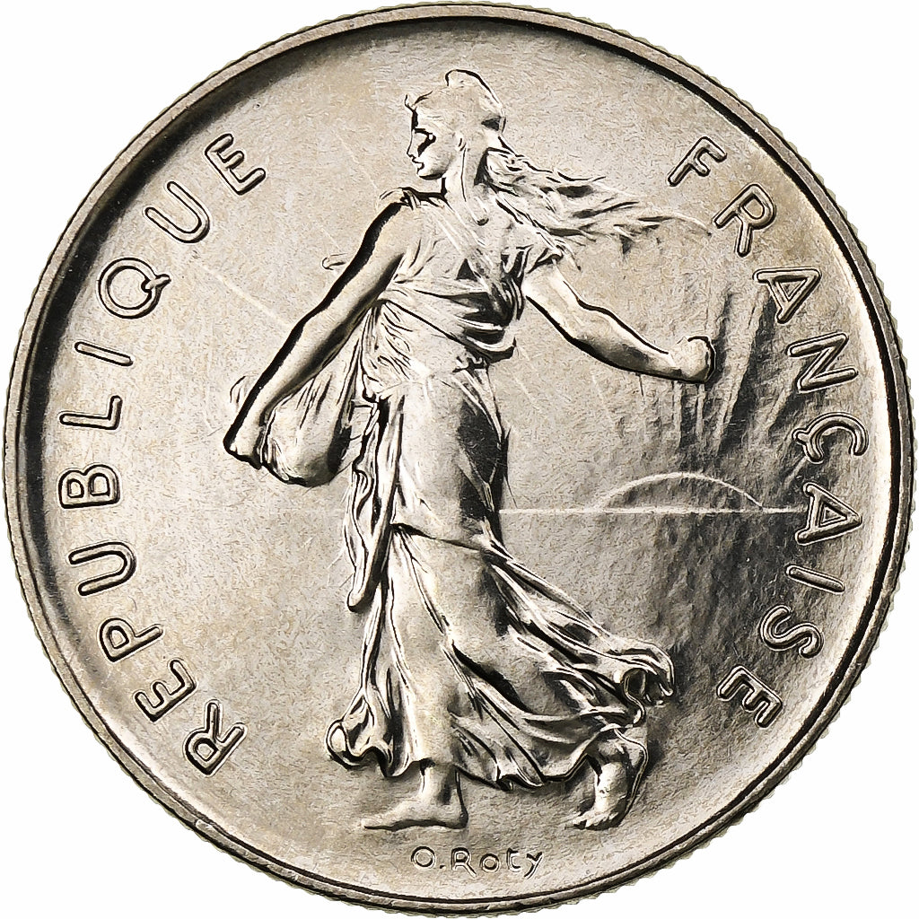 Francia, 5 Francs, Semeuse, 1997, Pessac, Rame-nichel, SPL, Gadoury:771