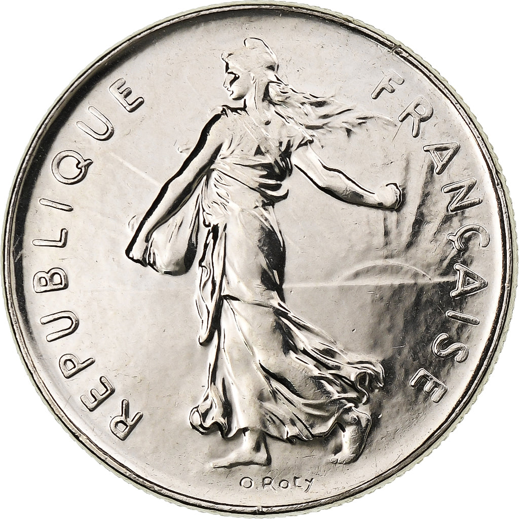 Francia, 5 Francs, Semeuse, 2001, Pessac, Rame-nichel, SPL, Gadoury:771