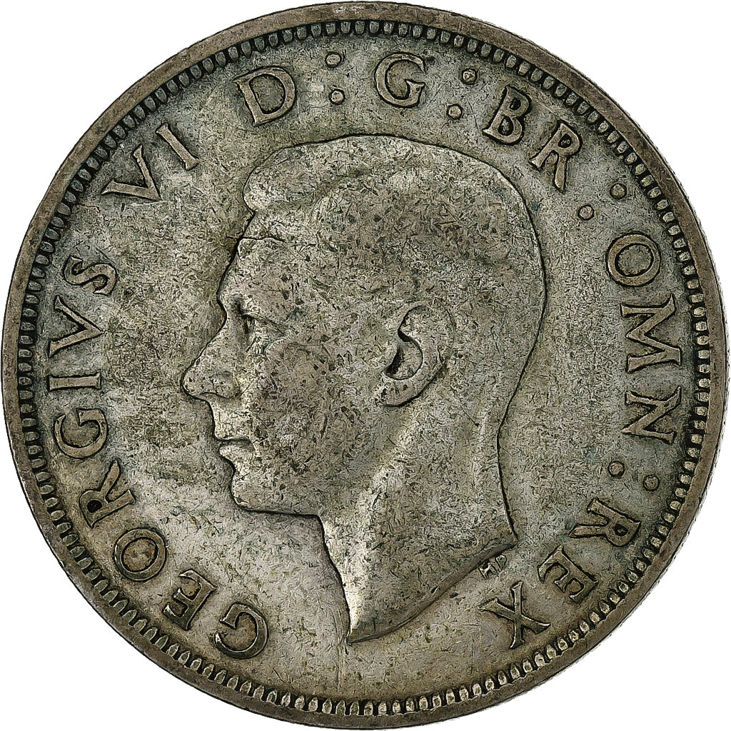 Grande-Bretagne, George VI, 1/2 Crown, 1940, British Royal Mint, Argent, TB