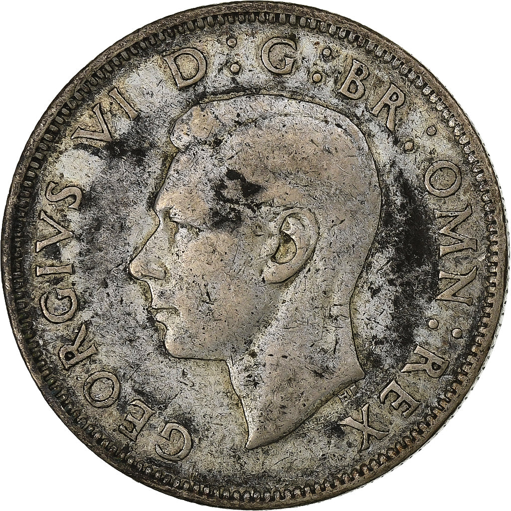 Großbritannien, George VI, 2 Shillings, 1942, British Royal Mint, Silber, S+