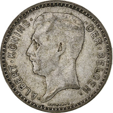 Bélgica, 20 Francs, 1934, Brussels, Plata, BC+