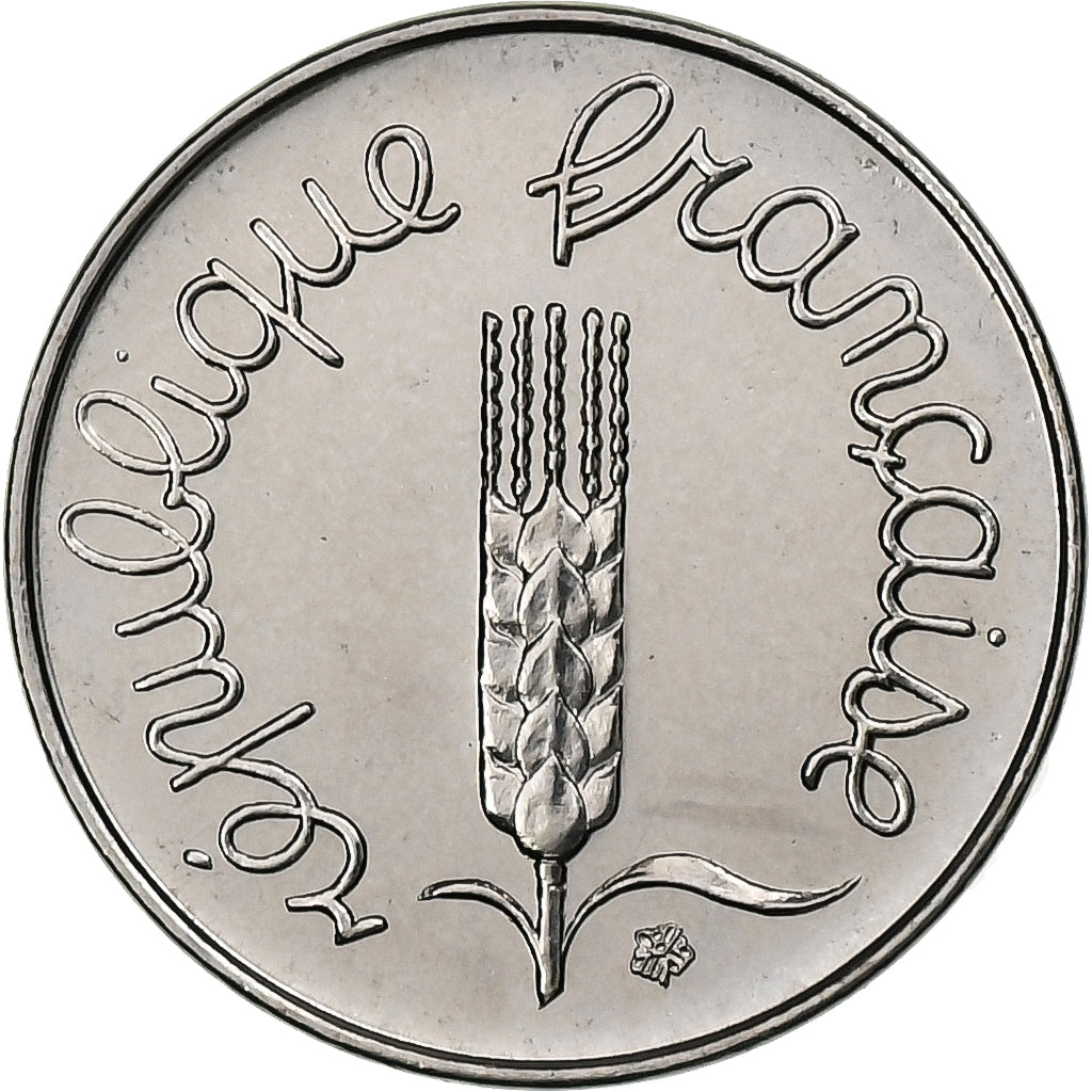 França, Centime, Épi, 1979, Pessac, Aço Inoxidável, MS(65-70)
