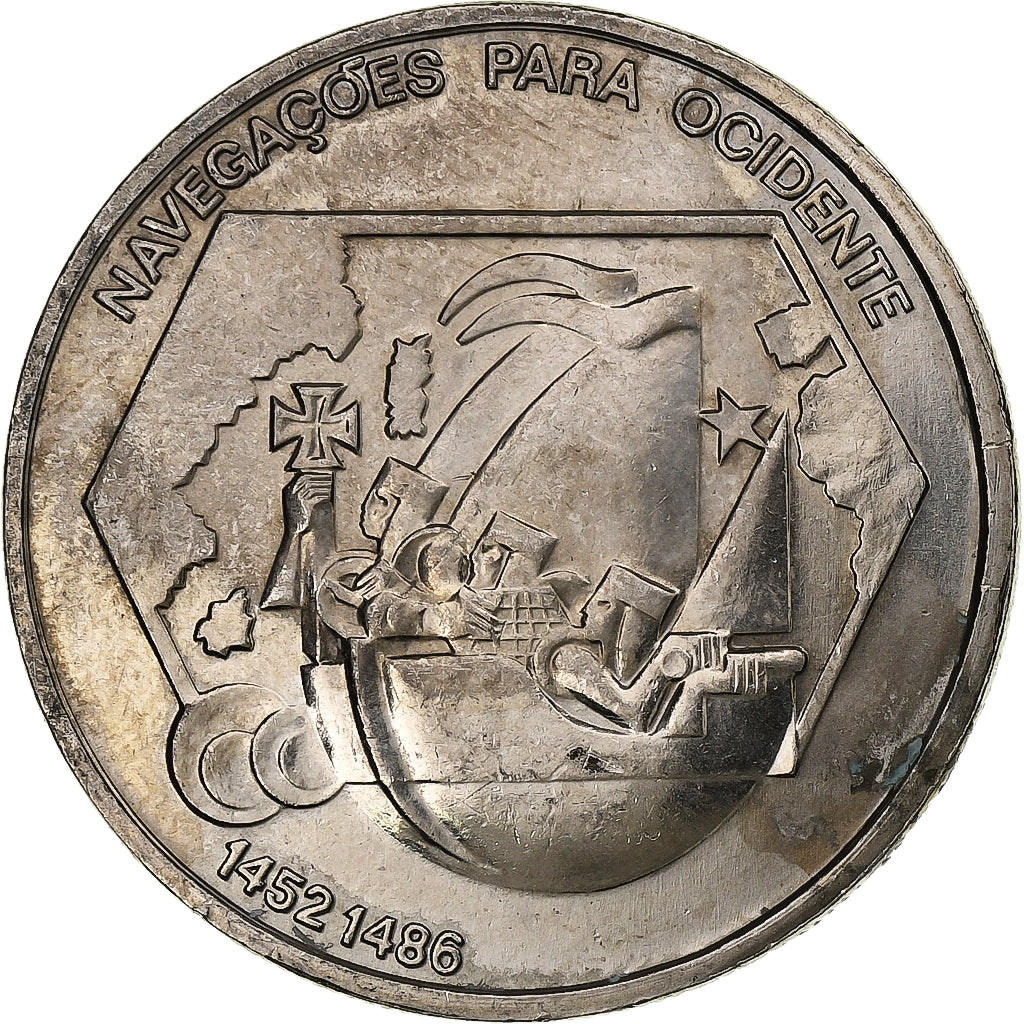 Portugal, 200 Escudos, Westward Navigation, 1991, Lisbon, Copper-nickel