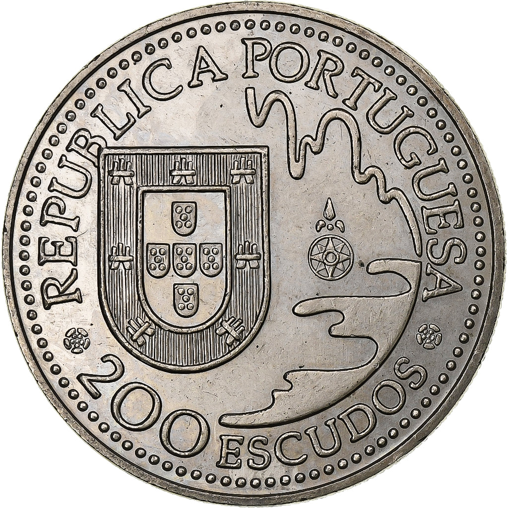 Portugal, 200 Escudos, Tanegashima, 1993, Lisbon, Copper-nickel, MS(60-62)