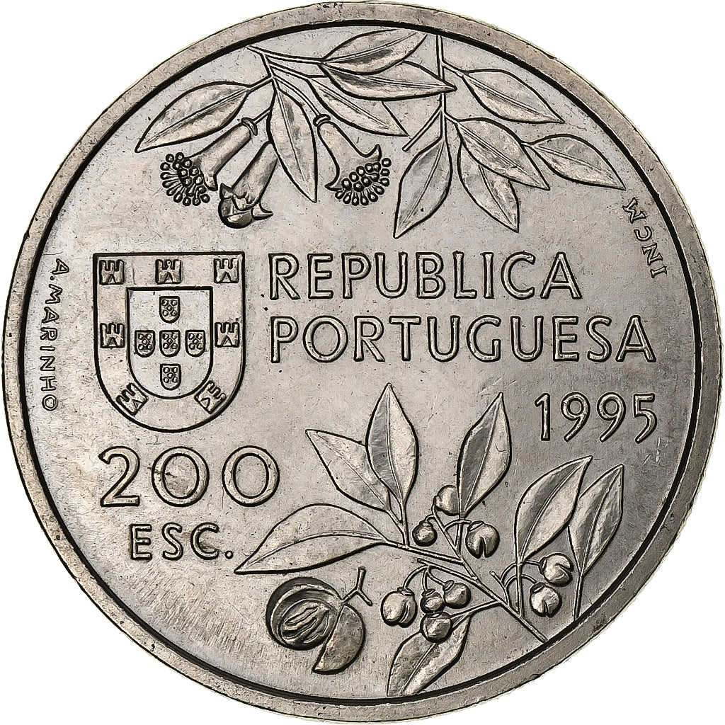 Portugal, 200 Escudos, Moluques, 1995, Lisbon, Kupfer-Nickel, VZ+