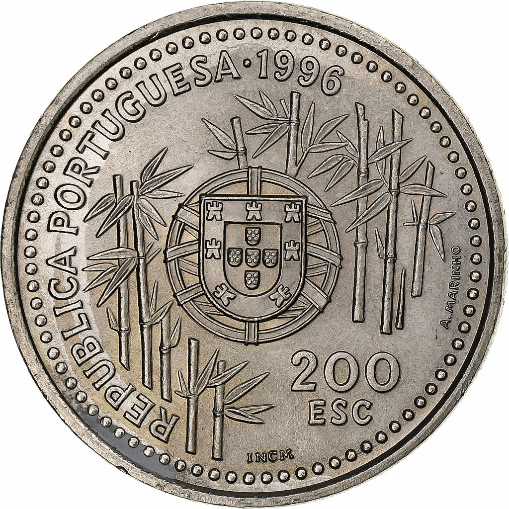 Portugal, 200 Escudos, China, 1996, Lisbon, Cobre - níquel, EBC