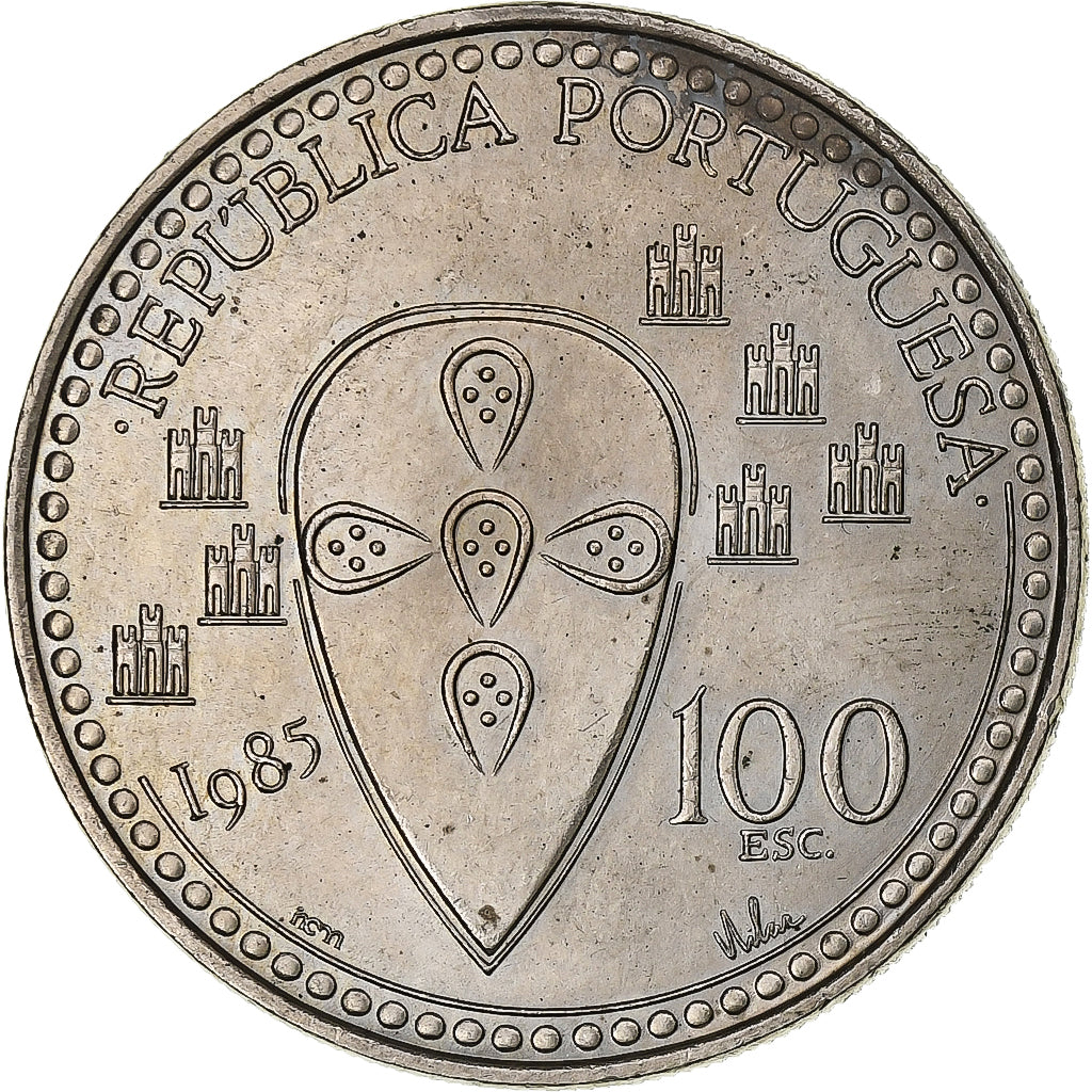 Portugal, 100 Escudos, Afonso Henriques, 1985, Lisbon, Cupro-nikkel, PR