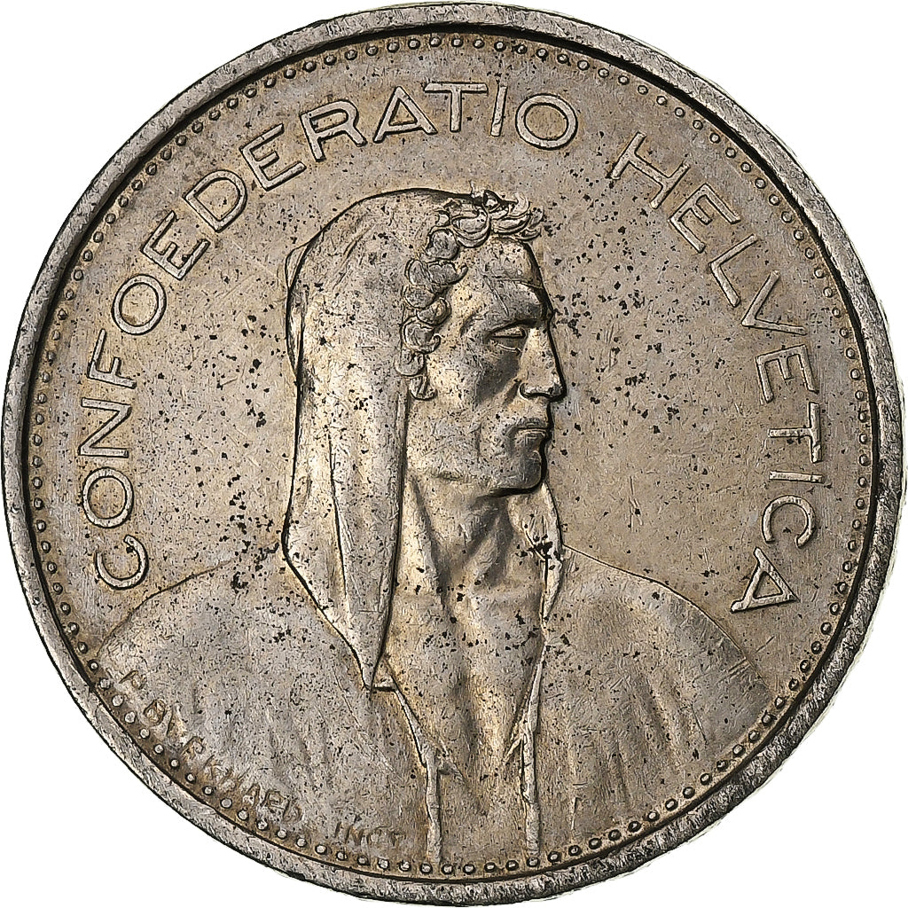 Suisse, 5 Francs, 1968, Bern, Argent, SUP