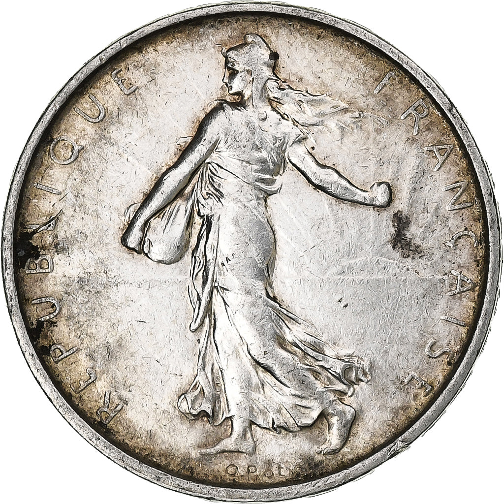 France, 5 Francs, Semeuse, 1961, Paris, Silver, VF(30-35)