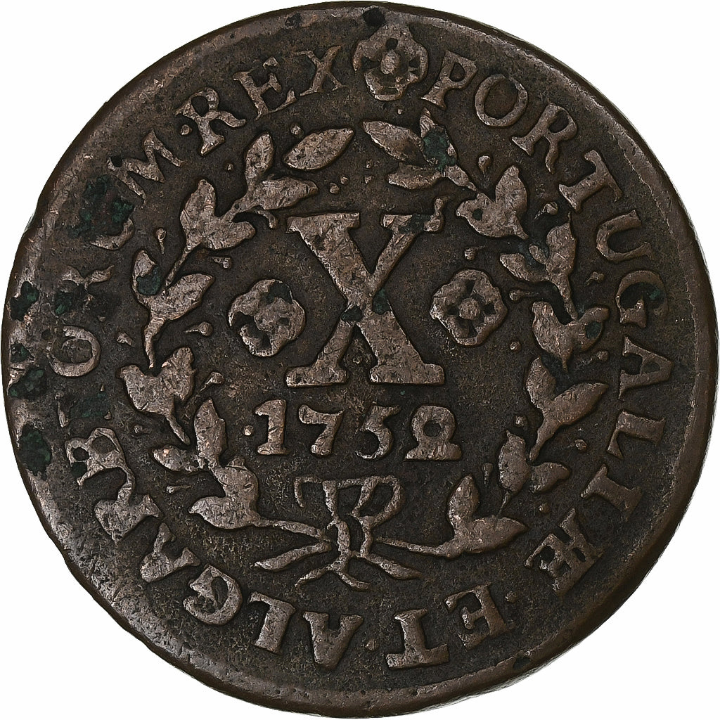 Portugal, Joseph I, 10 Reis, 1752, Lisbon, Kupfer, S