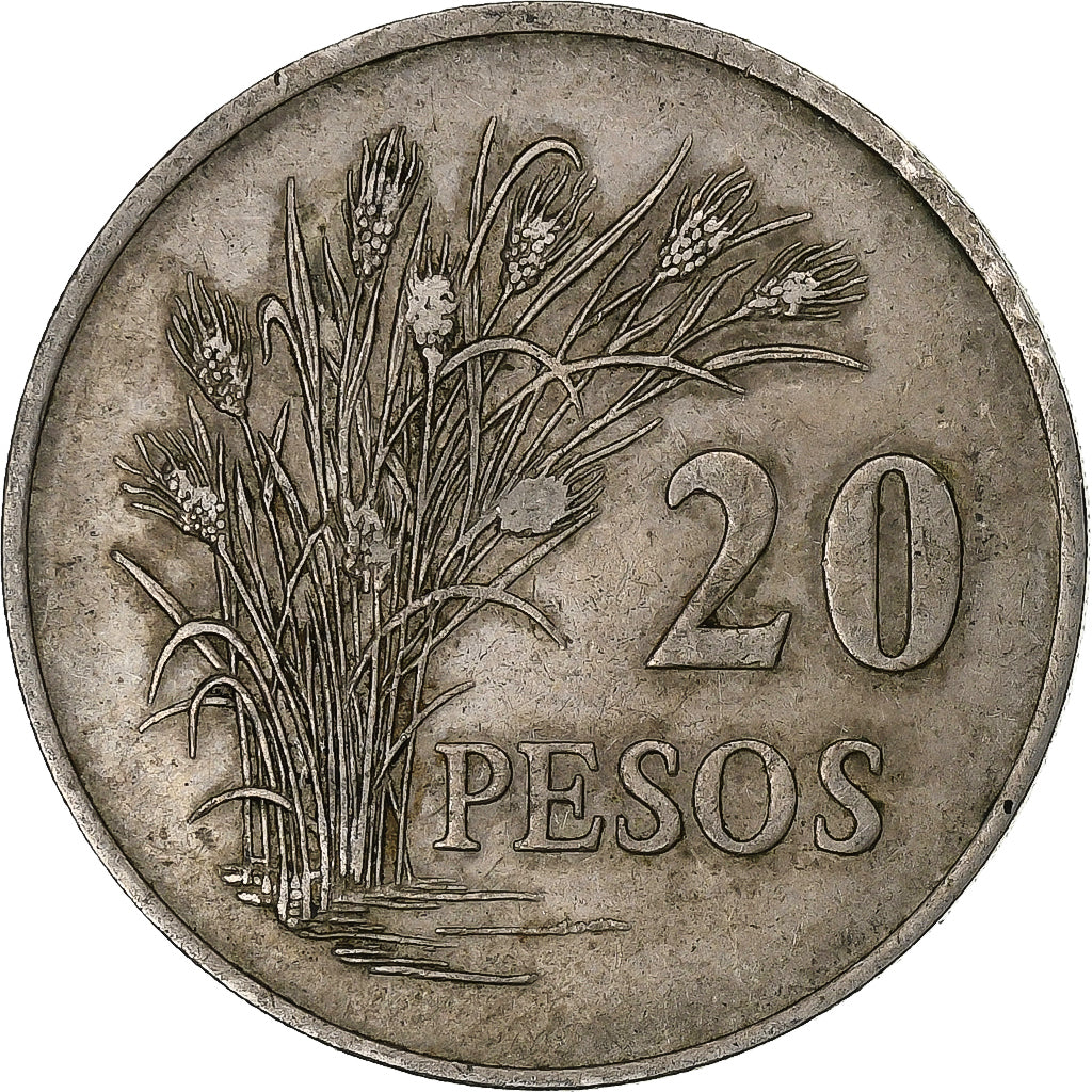 Guinea-Bissau, 20 Pesos, 1977, Llantrisant, Copper-nickel, VF(30-35)