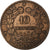 Francja, 10 Centimes, Cérès, 1897, Paris, Brązowy, EF(40-45)