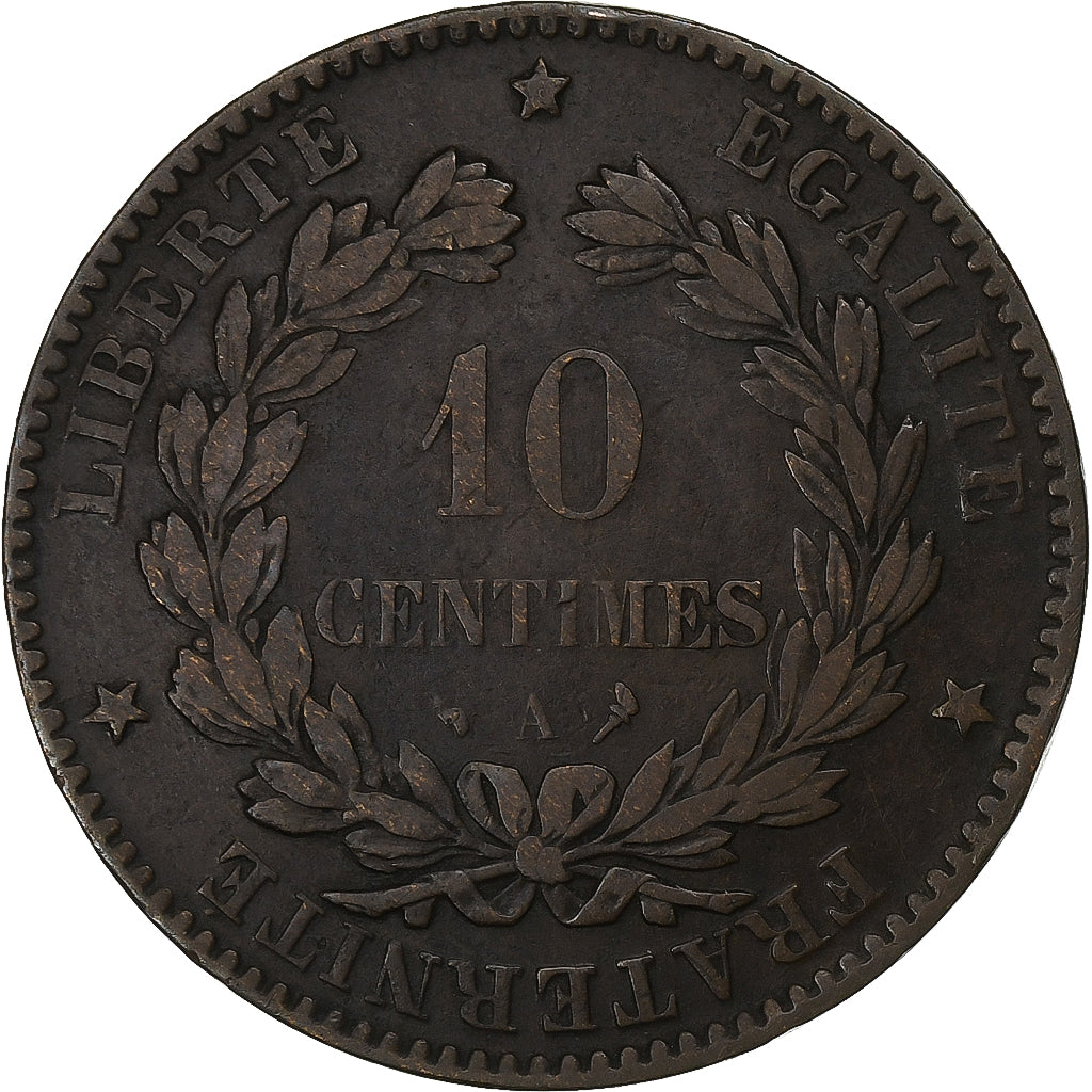 France, 10 Centimes, Cérès, 1897, Paris, Bronze, VF(30-35)