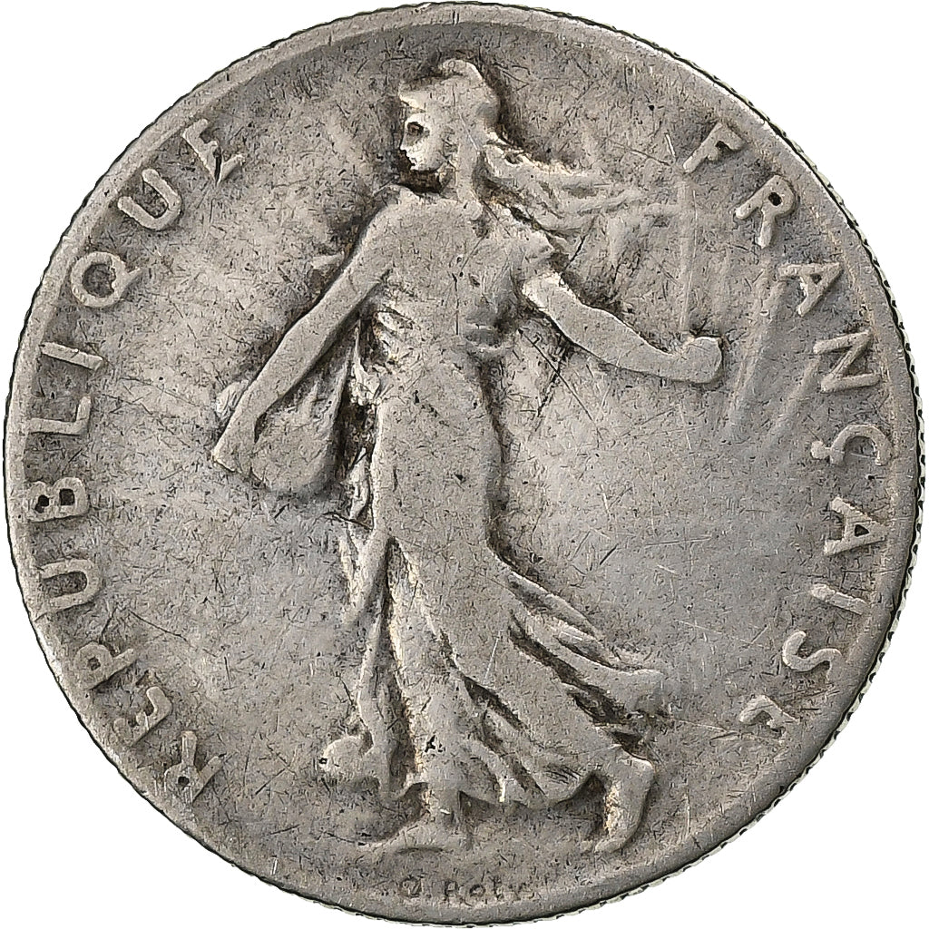 France, 50 Centimes, Semeuse, 1902, Paris, Silver, VF(20-25)