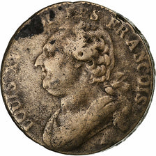 France, 12 deniers françois, 1791 / AN 3, Paris, Métal de cloche, VF(30-35)
