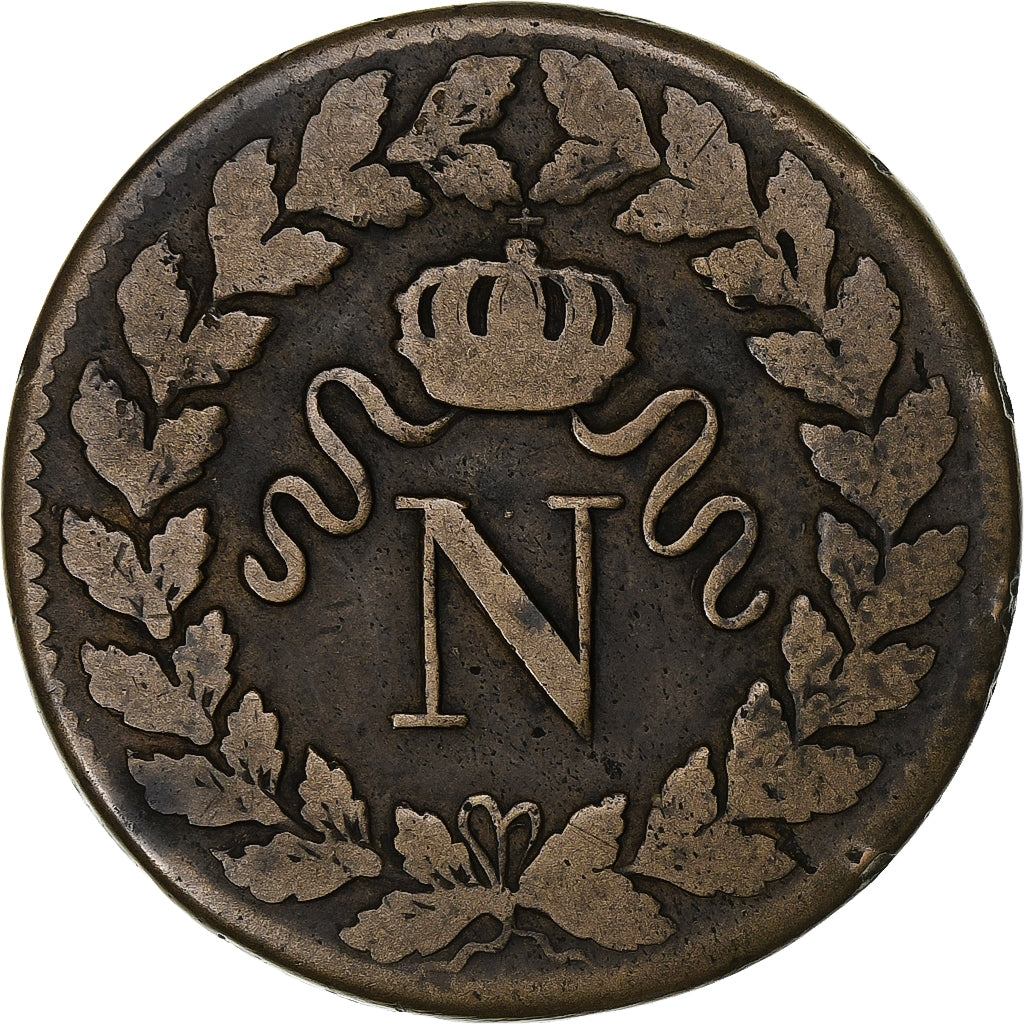 Frankreich, Napoleon I, Decime, Dupré, 1815, Strasbourg, Kupfer, S