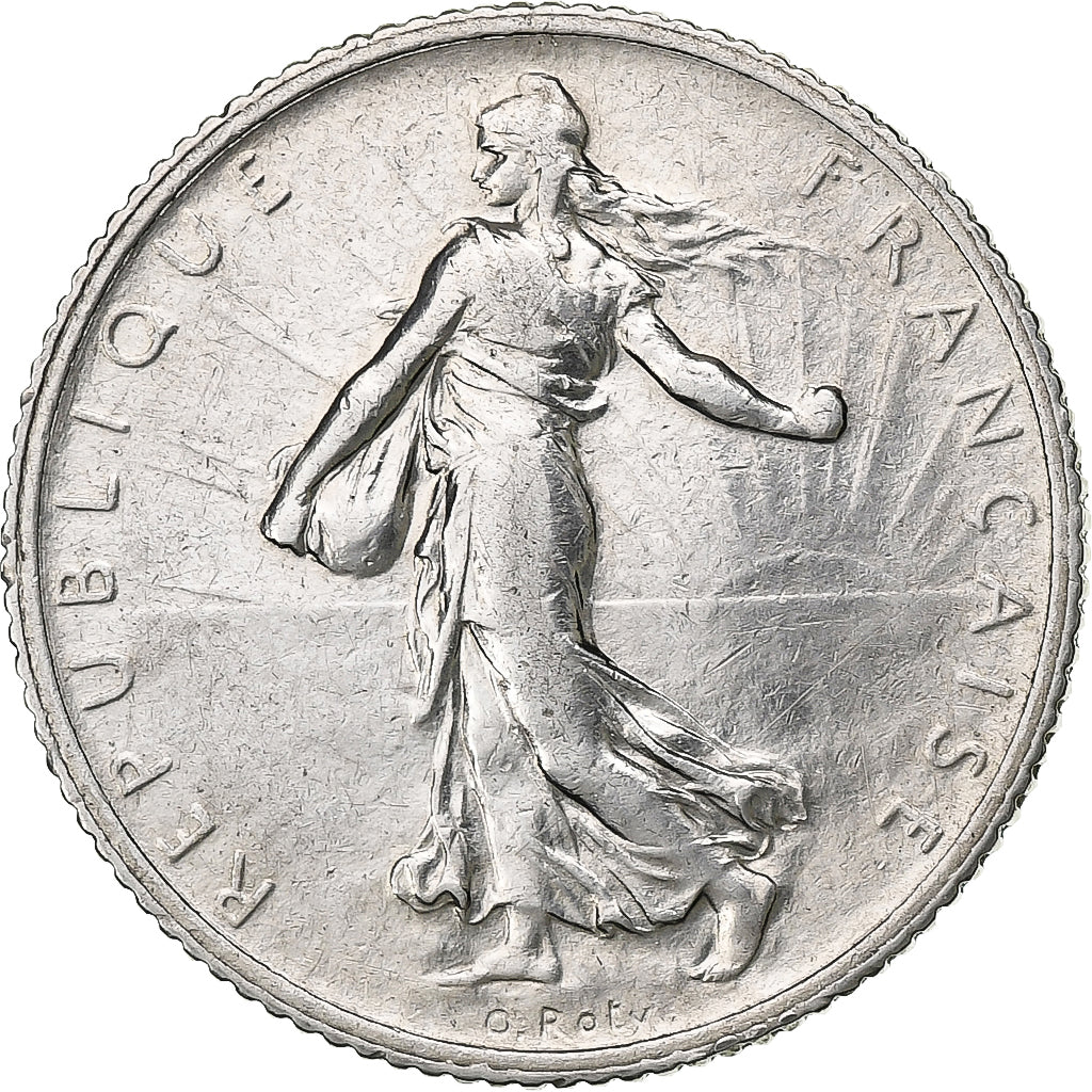 France, Franc, Semeuse, 1913, Paris, Silver, EF(40-45)