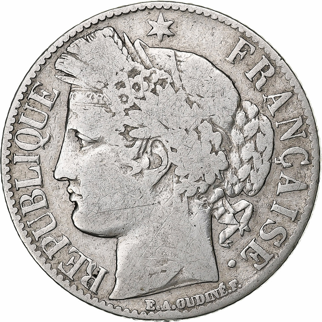 France, Franc, Cérès, 1888, Paris, Argent, TB