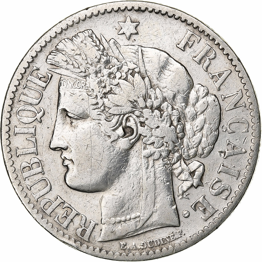 Frankrijk, 2 Francs, Cérès, 1887, Paris, Zilver, ZF