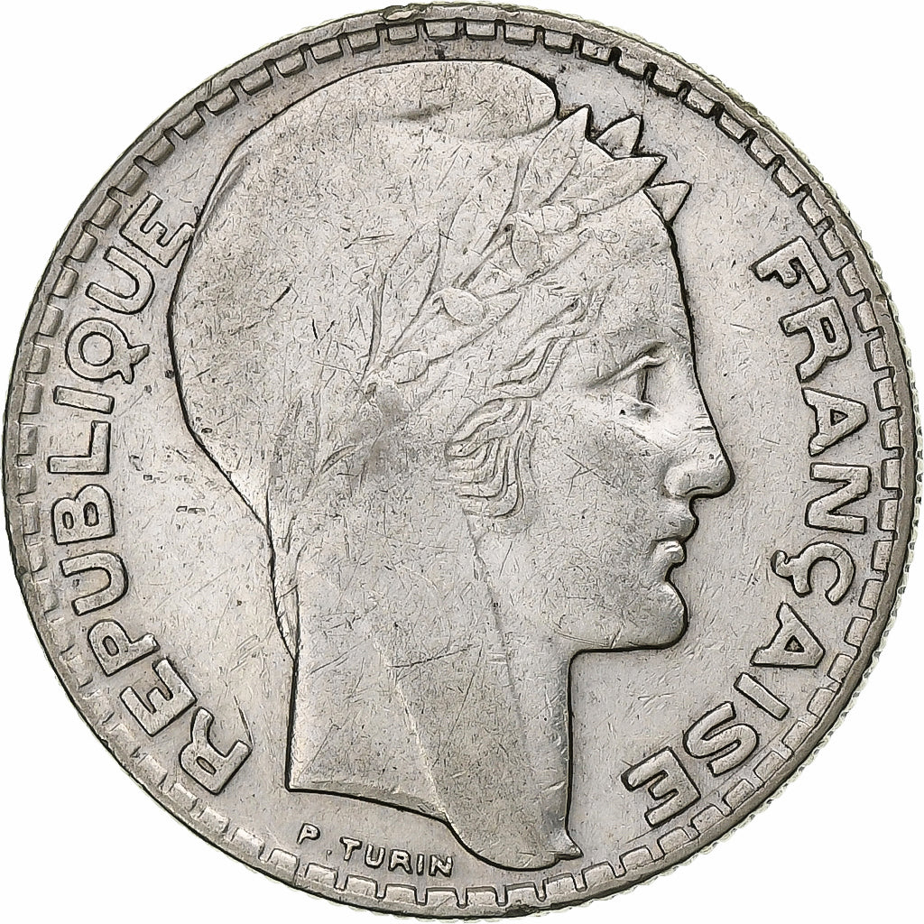 France, 10 Francs, Turin, 1934, Paris, Silver, VF(20-25)