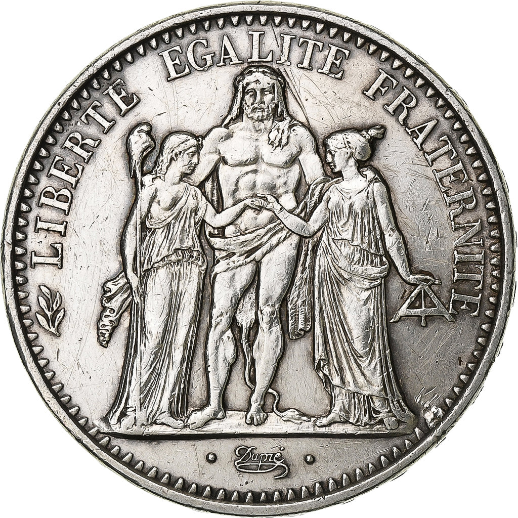 France, 10 Francs, Hercule, 1965, Paris, Silver, AU(55-58)