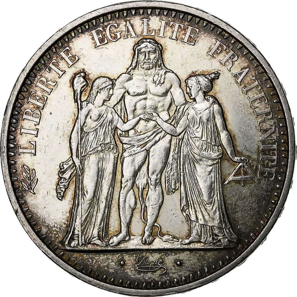 France, 10 Francs, Hercule, 1965, Paris, Silver, AU(55-58)