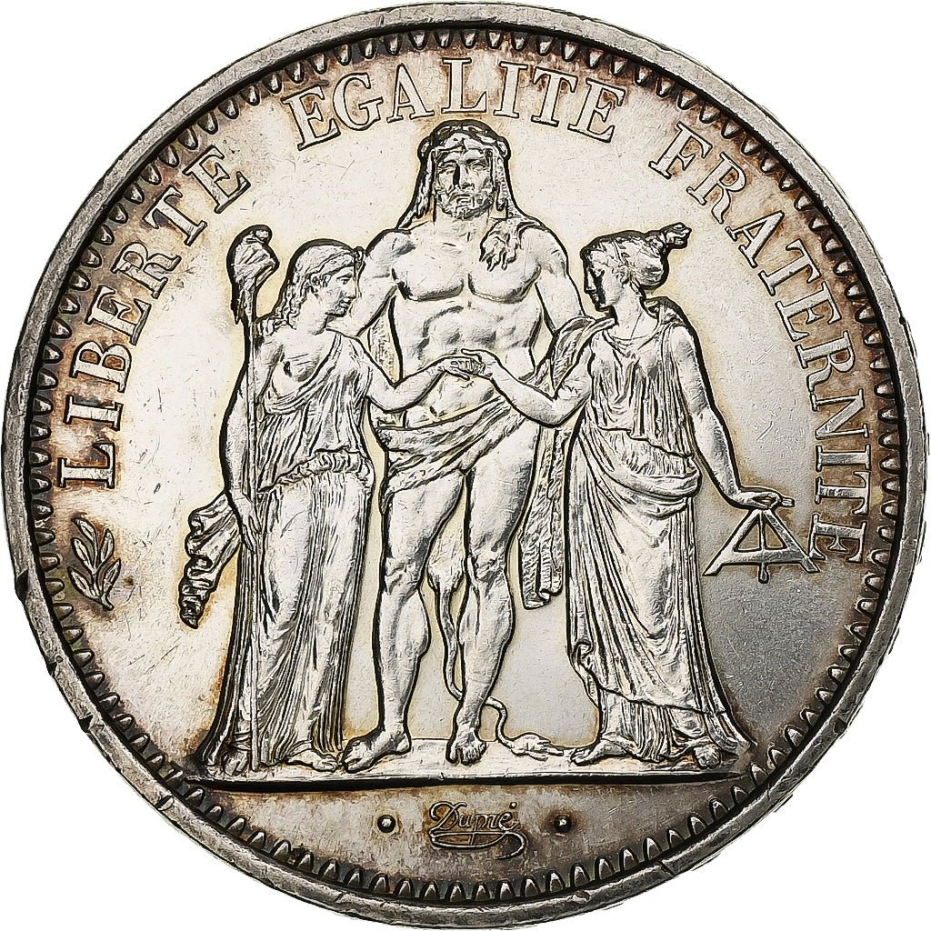 France, 10 Francs, Hercule, 1966, Paris, Silver, AU(55-58)