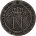 France, Napoleon I, 10 Centimes, 1808, Paris, Billon, VF(20-25)