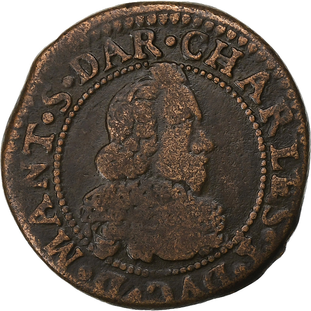 Księstwo Arches-Charleville, Double Tournois, Charleville, Miedź, VF(20-25)