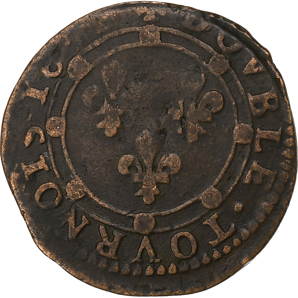 Księstwo Arches-Charleville, Double Tournois, Charleville, Miedź, VF(20-25)