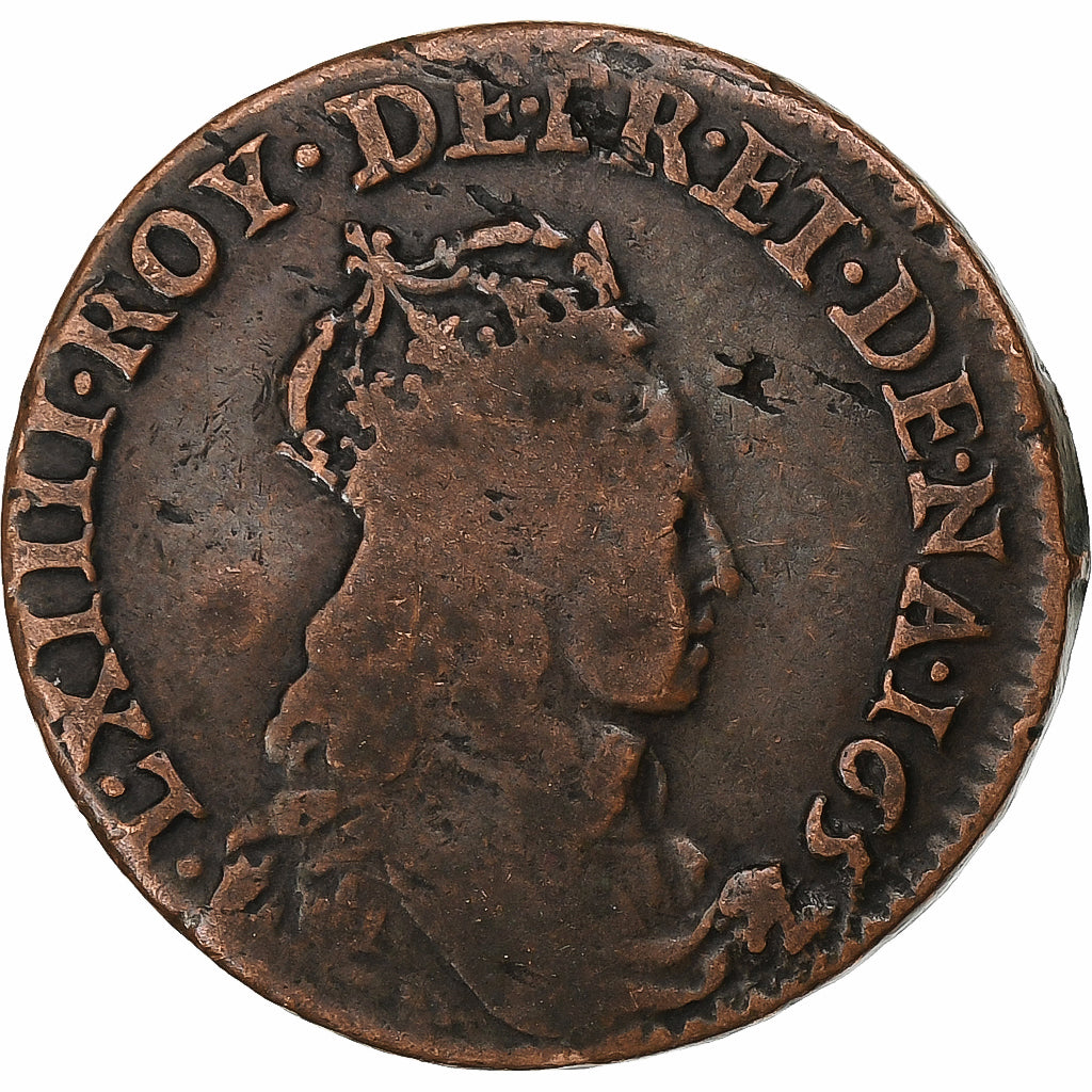 Frankrijk, Louis XIV, Liard de France, 1657, Caen, Koper, FR