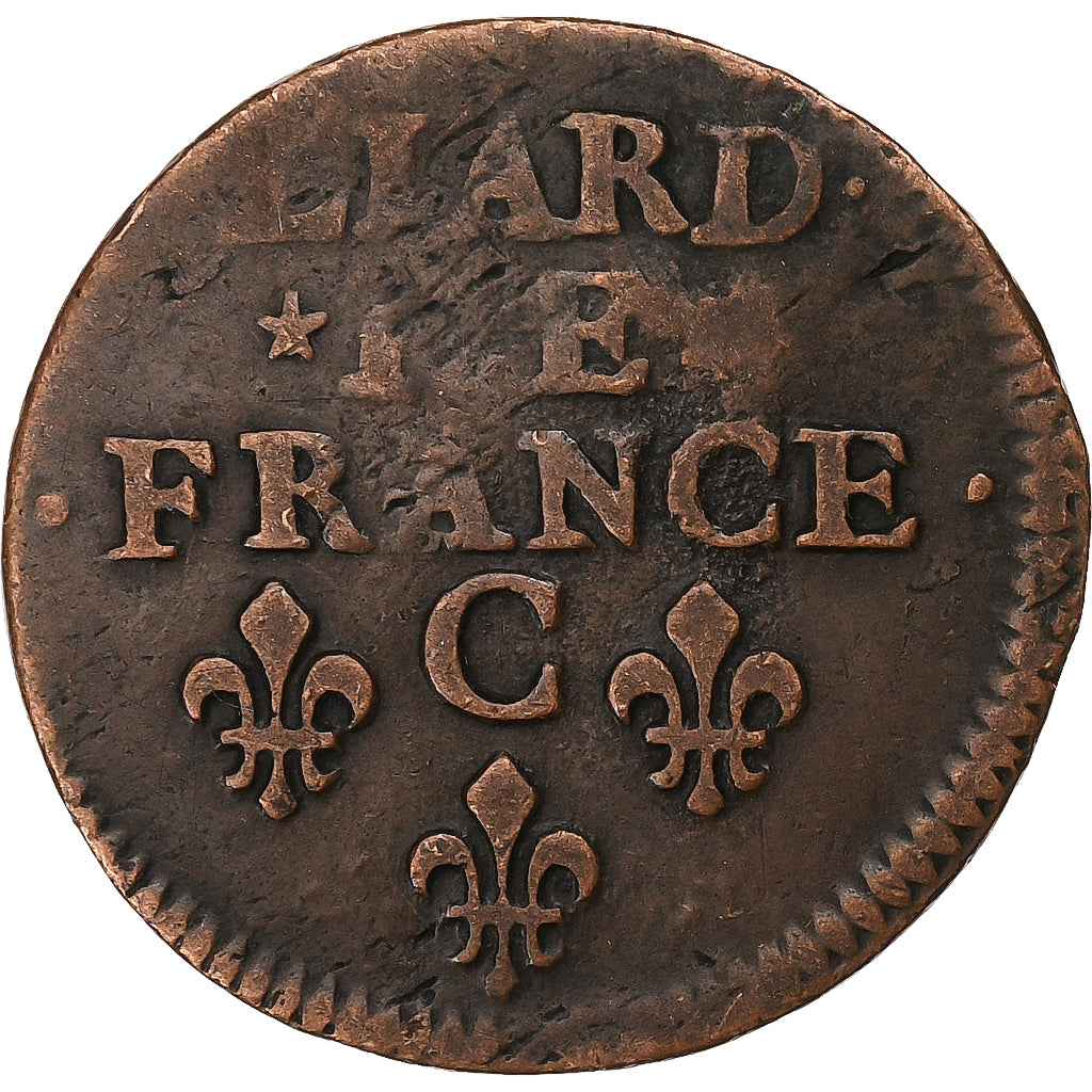 Frankrijk, Louis XIV, Liard de France, 1657, Caen, Koper, FR