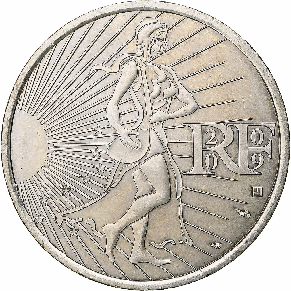 Frankreich, 10 Euro, Semeuse, 2009, Pessac, Silber, UNZ
