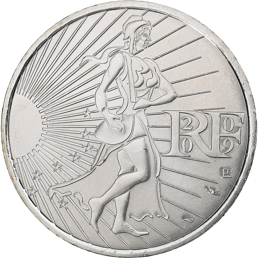 Francia, 10 Euro, Semeuse, 2009, Pessac, Plata, FDC