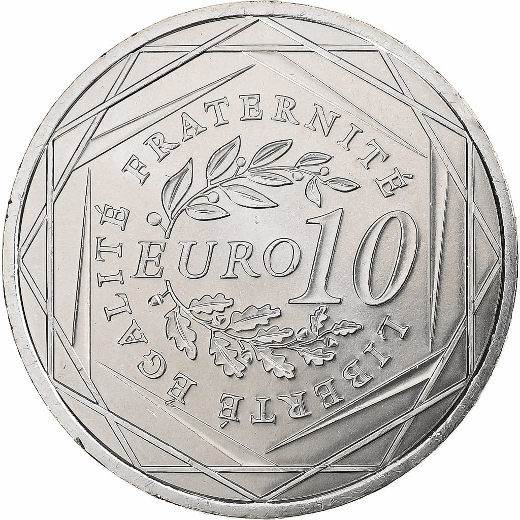 Francia, 10 Euro, Semeuse, 2009, Pessac, Plata, FDC