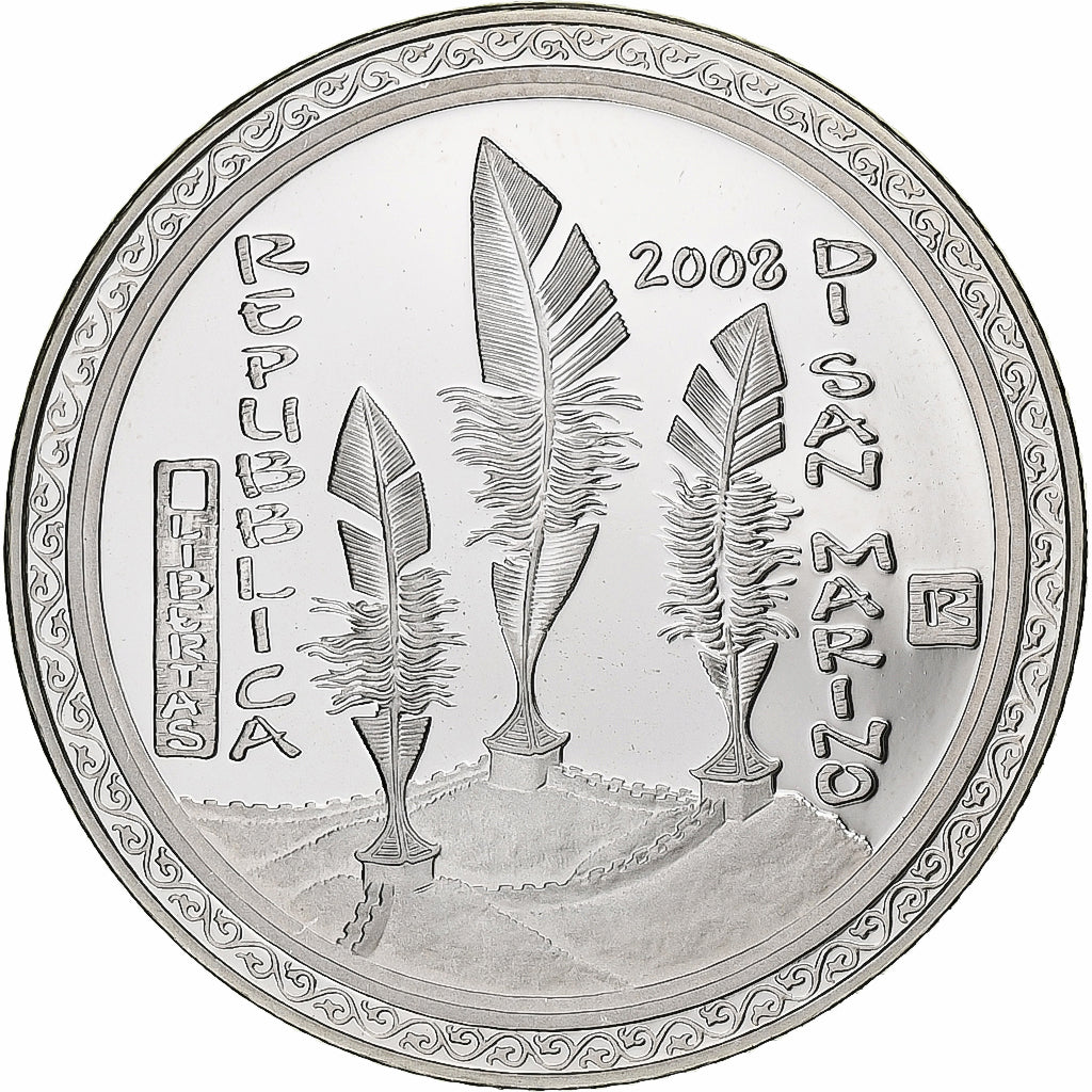 San Marino, 5 Euros, JO 2008, Proof, 2008, Rome, Zilver, FDC