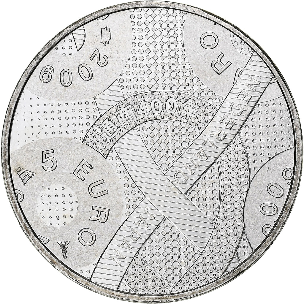 Paesi Bassi, 5 Euros, 400 Anniversary - Trade with Japan, 2009, Utrecht